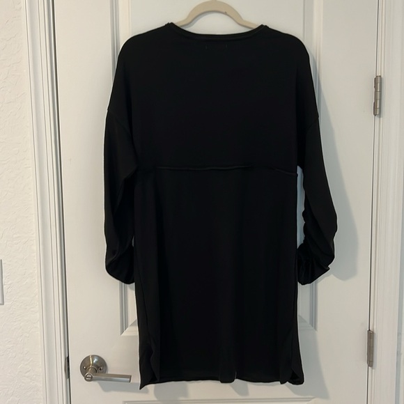 NWT Max Studio French Terry Swing Dress Black Size Small - Picture 3 of 10